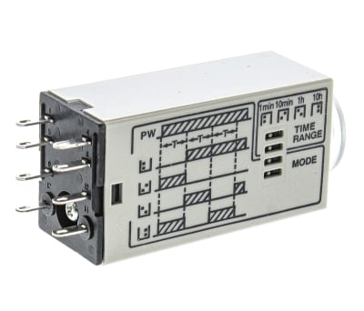 Product image for DPDT 4 function timer,0.1min-10hr 24Vdc