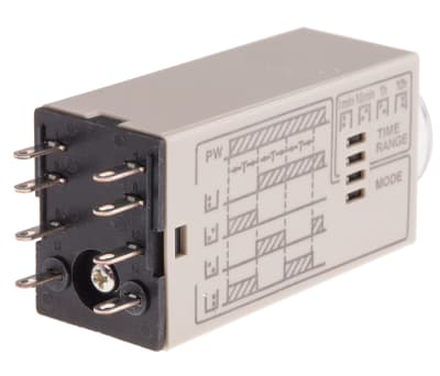 Product image for DPDT 4 FUNCTION TIMER,0.1MIN-10HR 24VAC