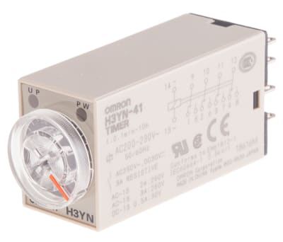 Product image for 4PDT function timer,0.1min-10hr 200-230V