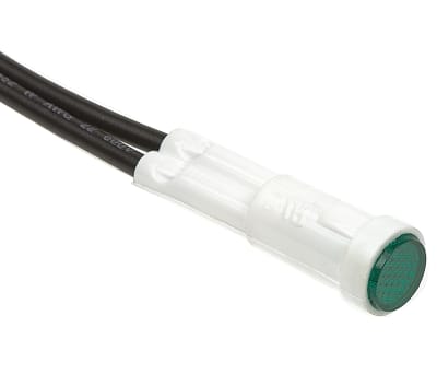 Product image for 8MM GREEN NEON PANEL INDICATOR,230VAC