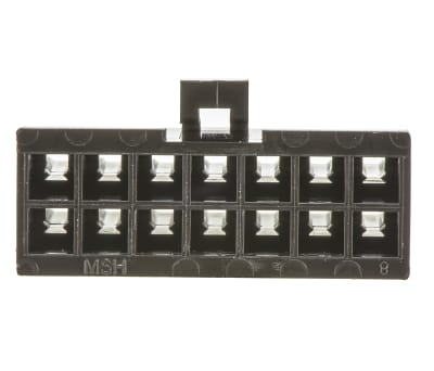 Product image for 14 way microfit 3mm dual row receptacle