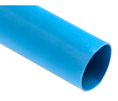 Product image for RS PRO Adhesive Lined Heat Shrink Tubing, Blue 24mm Sleeve Dia. x 1.2m Length 3:1 Ratio