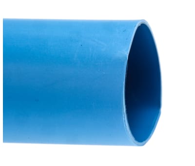 Product image for RS PRO Adhesive Lined Heat Shrink Tubing, Blue 24mm Sleeve Dia. x 1.2m Length 3:1 Ratio