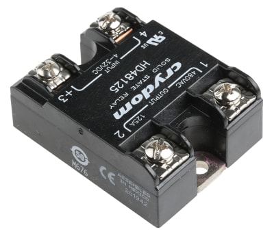 Product image for Sensata / Crydom 125 A Solid State Relay, Panel Mount, SCR, 530 V Maximum Load