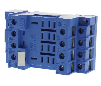 Product image for 4PCO DIN rail socket for 56 series relay