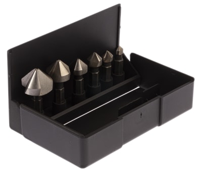 Product image for 1/4in 6pcs hexagon drive countersink set