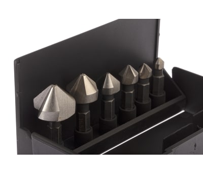 Product image for 1/4in 6pcs hexagon drive countersink set