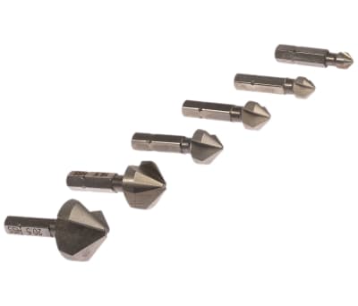 Product image for 1/4in 6pcs hexagon drive countersink set