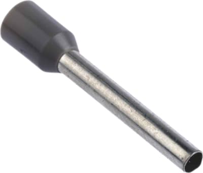 Product image for Grey insulated bootlace ferrule,18mm pin