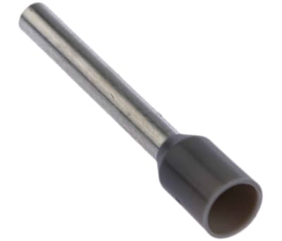 Product image for Grey insulated bootlace ferrule,18mm pin