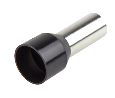 Product image for Black insulated bootlace ferrule,25mmsq.