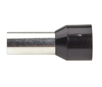 Product image for Black insulated bootlace ferrule,25mmsq.