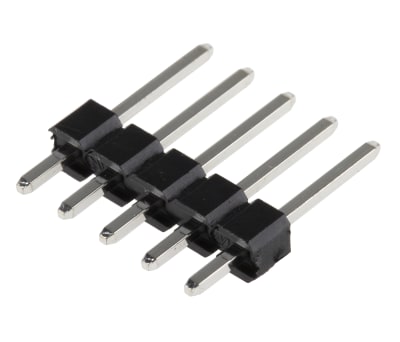 Product image for 5 way 1 row header,0.1in pitch 7mm pin