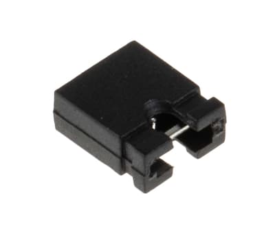 Product image for Black 2 way open shorting link,2.54mm