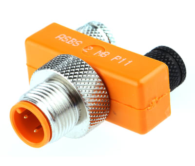 Product image for T ADAPTOR 1 X M12 MALE / 2 X M8 FEMALE