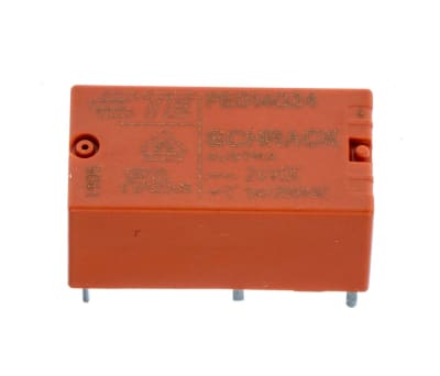 Product image for SPDT PCB power relay,5A 24Vdc coil