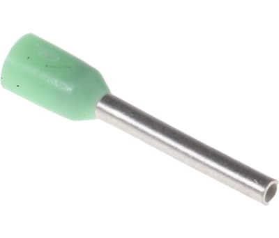 Product image for CABLE BOOTLACE FERRULE, GREEN, 0.34MM?