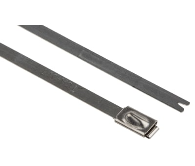 Product image for Self locking s/steel cable tie,4.6x201mm