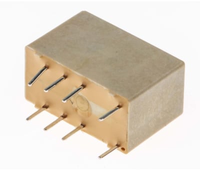 Product image for DPDT non latch PCB relay, 5A 5Vdc coil