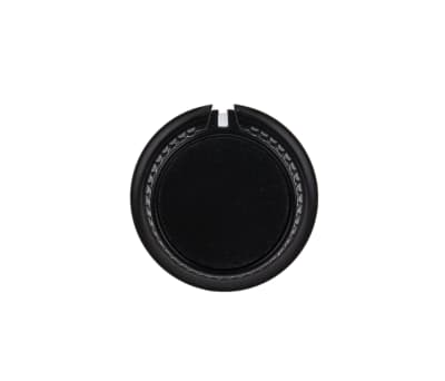 Product image for Black cap knob,21mm dia 0.25in shaft