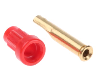 Product image for Red push in socket,1mm