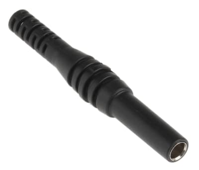 Product image for Black shrouded cable socket,4mm