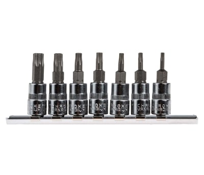 Product image for 7 piece Torx(R) 1/4in sq drive bit set