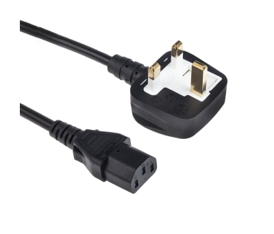 Product image for Power Cord C13 to UK BS1363 3m