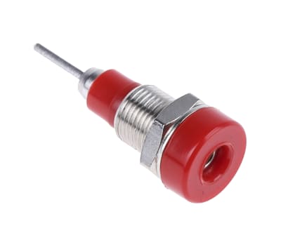 Product image for Silver plated red lantern socket,2mm