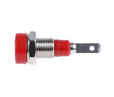 Product image for Silver plated red lantern socket,2mm