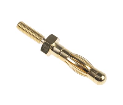 Product image for Multilam uninsulated plug w/M3 stud,4mm