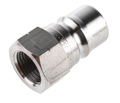 Product image for 1/2in BSPP quick action s/steel nipple