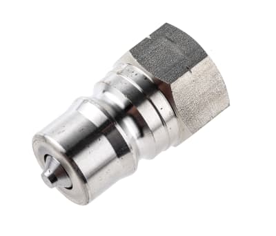 Product image for 1/2in BSPP quick action s/steel nipple