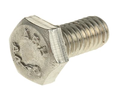 Product image for A4 s/steel hexagon set screw,M4x8mm