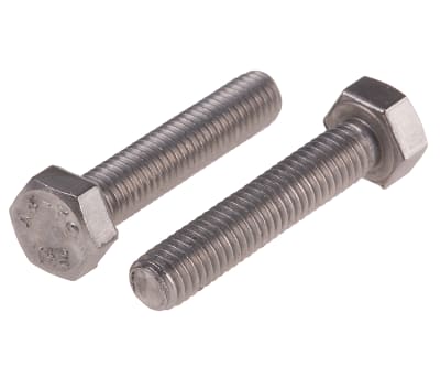 Product image for A4 s/steel hexagon set screw,M5x25mm