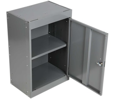 Product image for Grey tool locker with shelf,305mm D