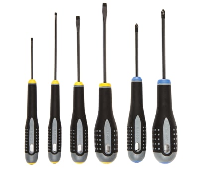 Product image for 5 piece slotted/Pozidriv screwdriver set