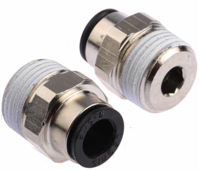 Product image for Male taper straight adaptor,R3/8x8mm