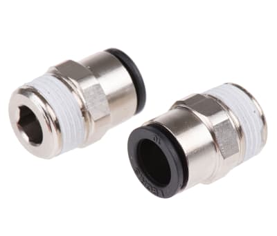 Product image for Male taper straight adaptor,R3/8x10mm