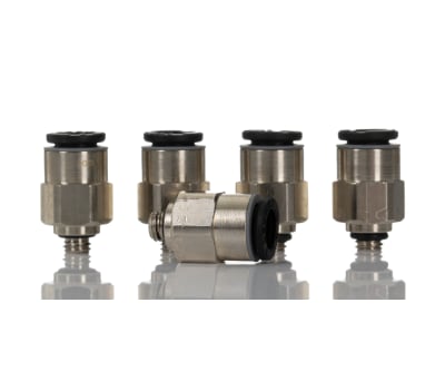 Product image for Male parallel straight adaptor,M5x6mm