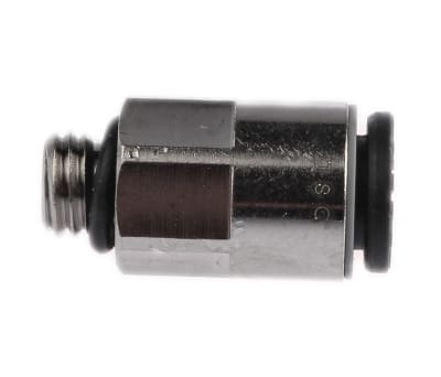 Product image for Male parallel straight adaptor,M7x6mm