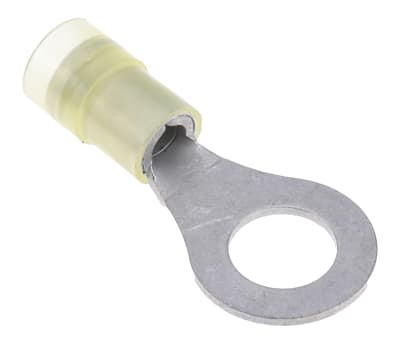 Product image for Yel M8 insul ring terminal,2.7-6.6sq.mm