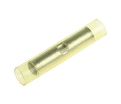 Product image for Yellow butt splice,2.7-6.6sq.mm wire