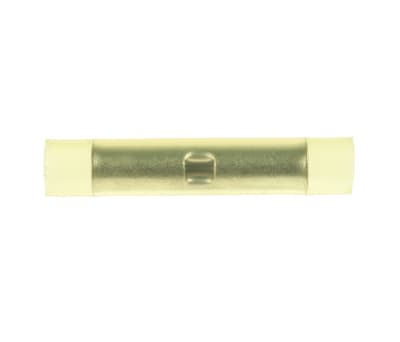 Product image for Yellow butt splice,2.7-6.6sq.mm wire