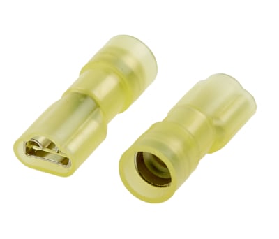 Product image for Yellow shrouded receptacle,2.7-6.6sq.mm