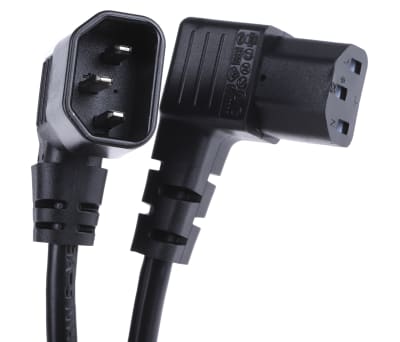 Product image for Power Cord C13 rt ang to C14 rt ang 2m