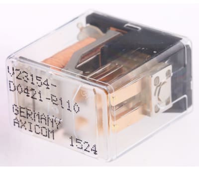 Product image for 4PDT standard cradle relay,24Vdc coil