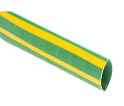 Product image for Yellow/green flame retardant tube,9.5mm