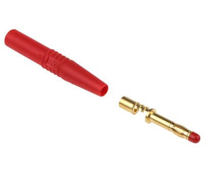 Product image for Red in-line safety plug,4mm