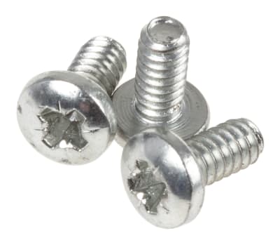 Product image for Steel cross pan head screw,4-40x1/4in